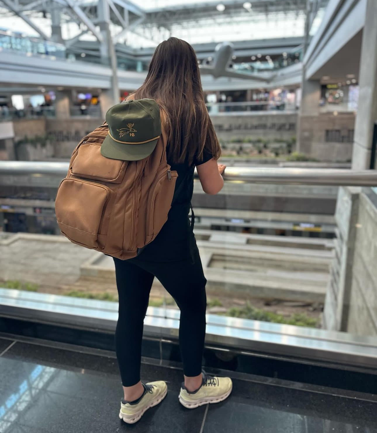 Hat on Backpack