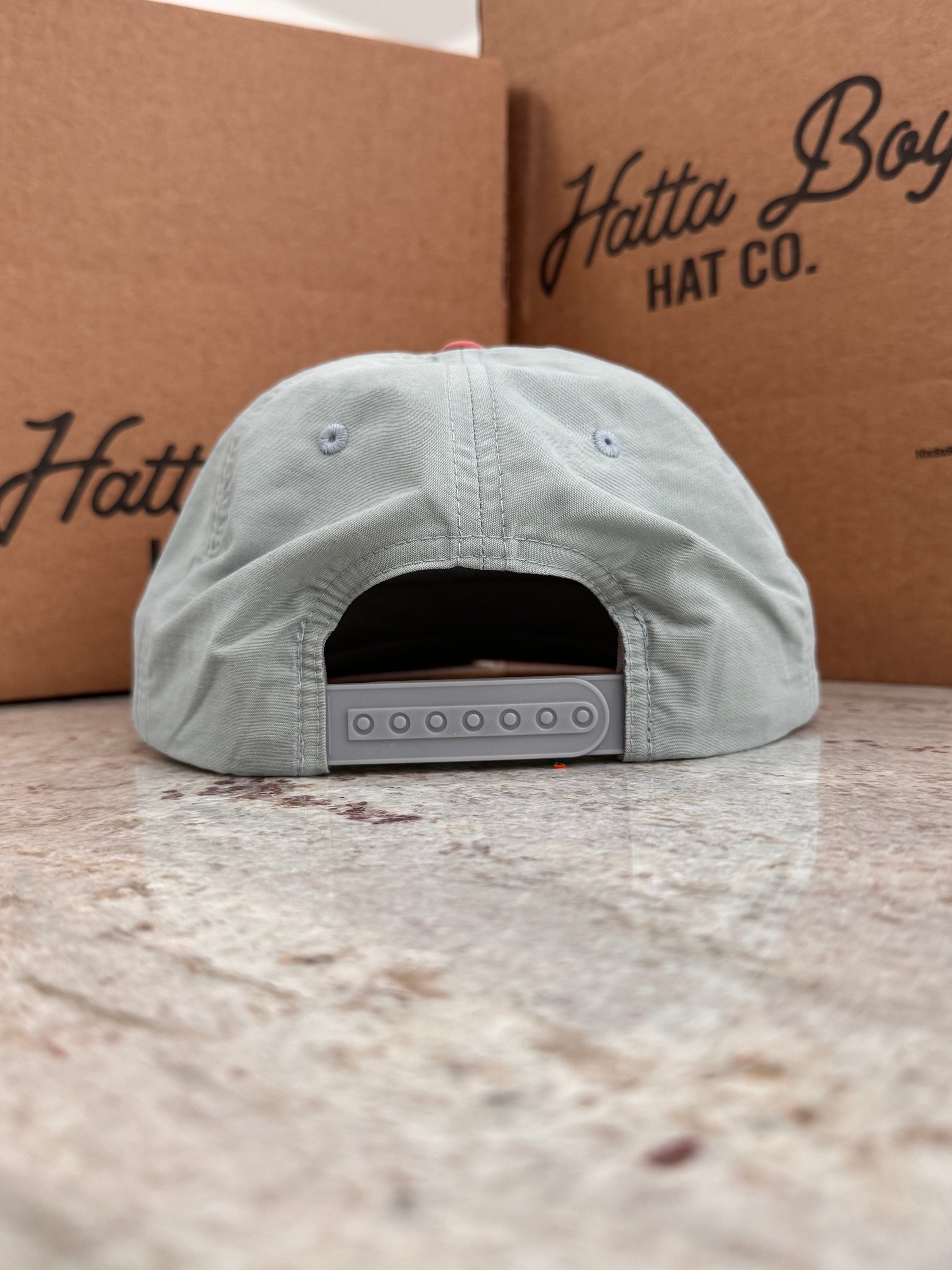 Alpine Patch Dusty Blue and Salmon