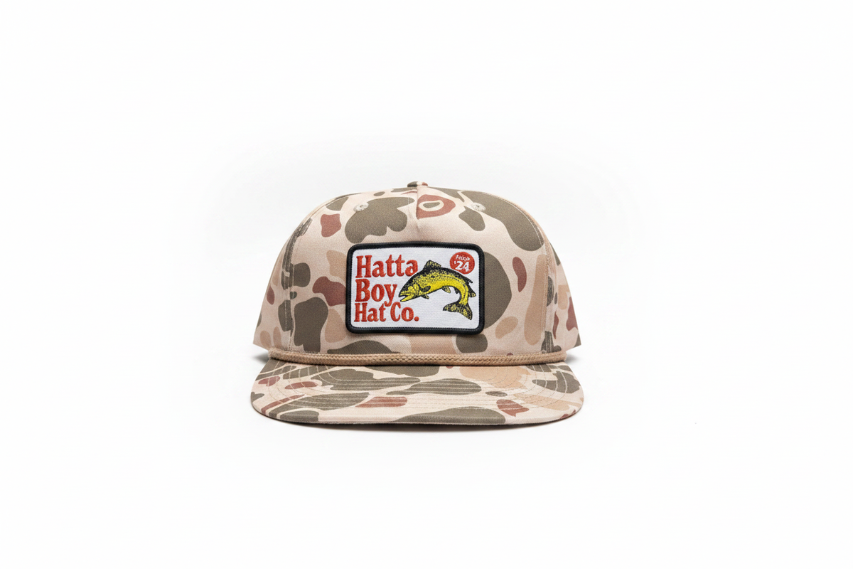 Hatta Boy Fish Co Hat - White Background