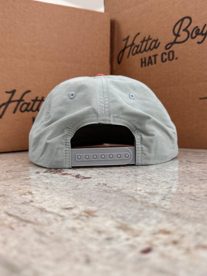 Alpine Patch Dusty Blue and Salmon