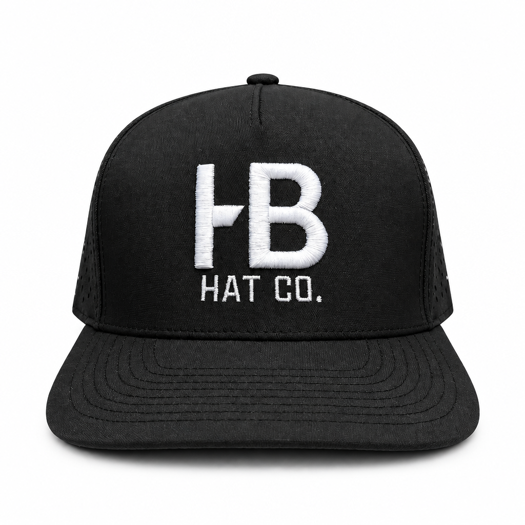 Black The OG hat front view on a white background