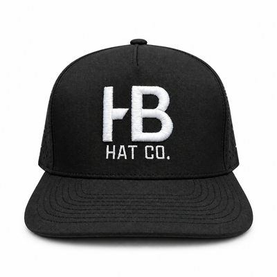 Black The OG hat front view on a white background