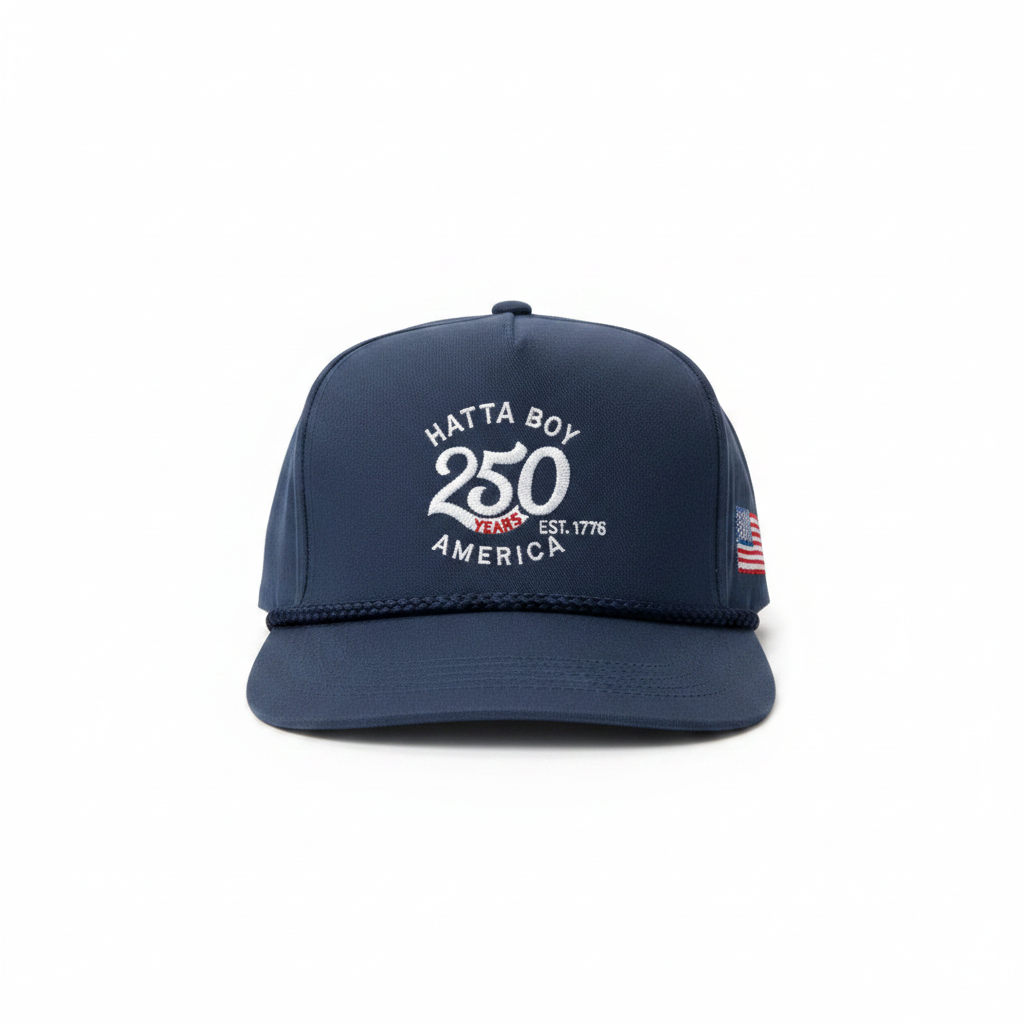 USA 250 Navy - White Background